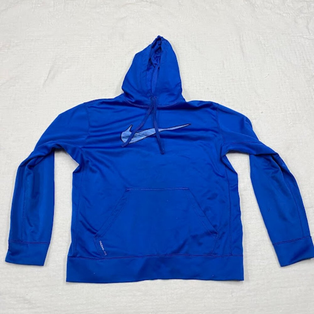 blue therma-fit hoodie